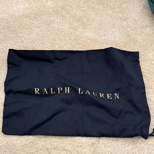 Ralph Lauren Black Bag with Gold Lettering